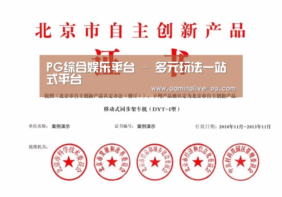 PG下载荣誉证书四